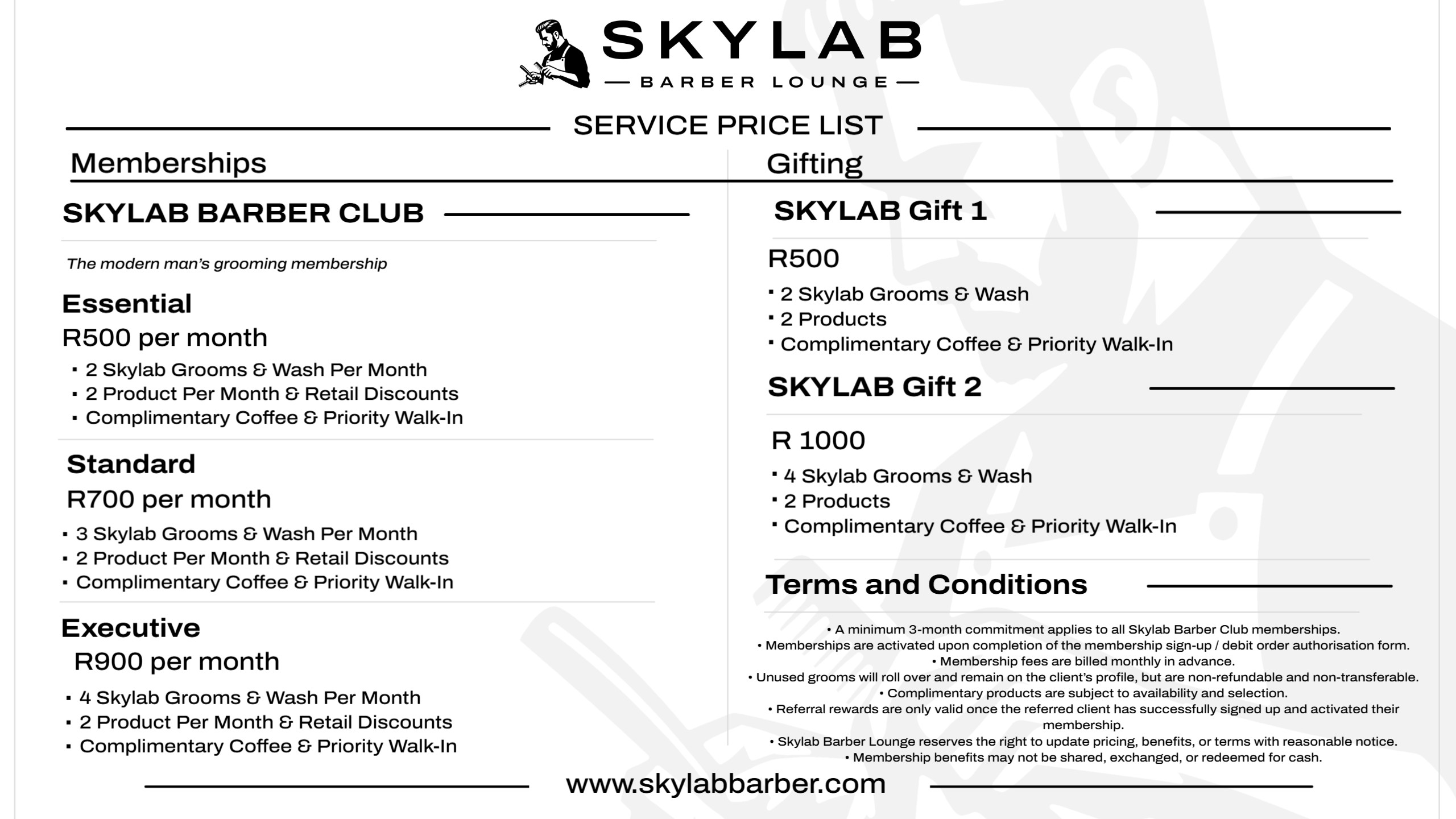 Skylab Pricelist 2 FY26